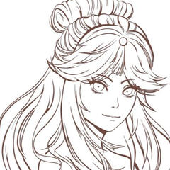 genshin impact ningguang line art